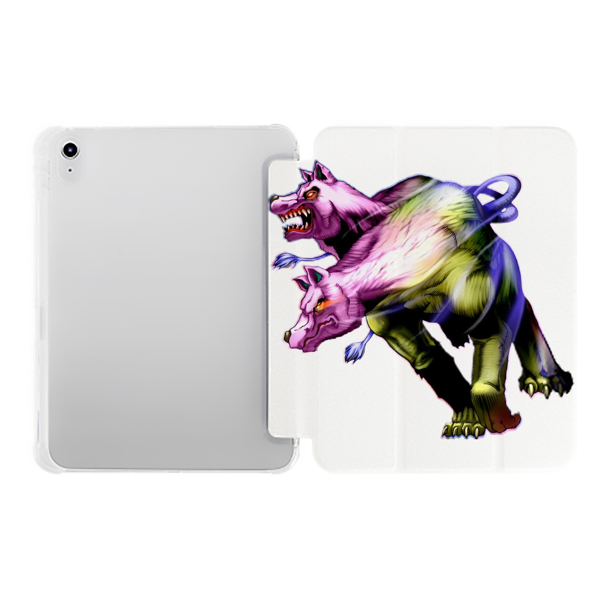 （画像用） 遊☆戯☆王 Yu-Gi-Oh! IPad ケース ペン収納付き 三つ折りスタンド PUレザー×シリコン 対応機種9.5/10.5/10.9インチ